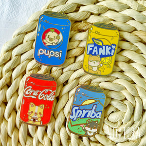 Fizzy Drinkies Enamel Pin