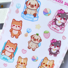 Load image into Gallery viewer, Doggo Tomodachi: Plushies Sticker Sheet