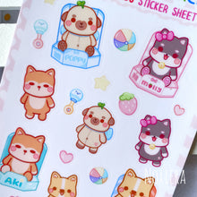 Load image into Gallery viewer, Doggo Tomodachi: Plushies Sticker Sheet