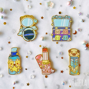 Stars & Dreams Makeup Enamel Pin: Bottle of Stars & Dreams