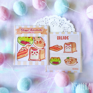 Doggo Tomodachi Bakery Glitter Sticker Pack (Breads)