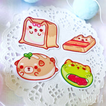 Load image into Gallery viewer, Doggo Tomodachi Bakery Glitter Sticker Pack (Breads)