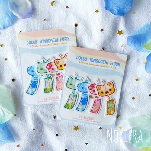 Doggo Tomodachi: Furin Sticker Pack (Glitter)