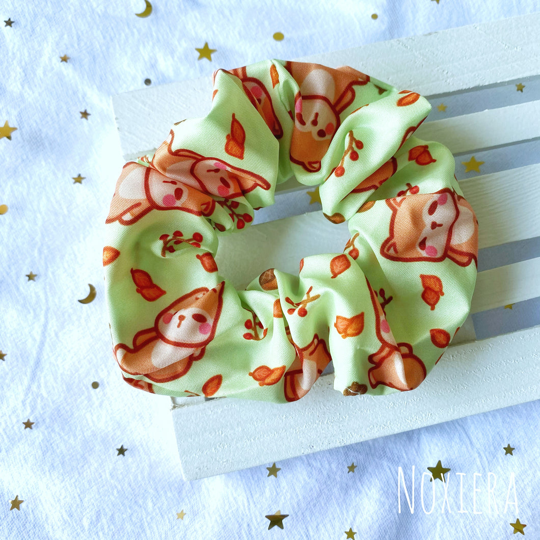 Four Seasons Satin Scrunchie (Autumn Aki)